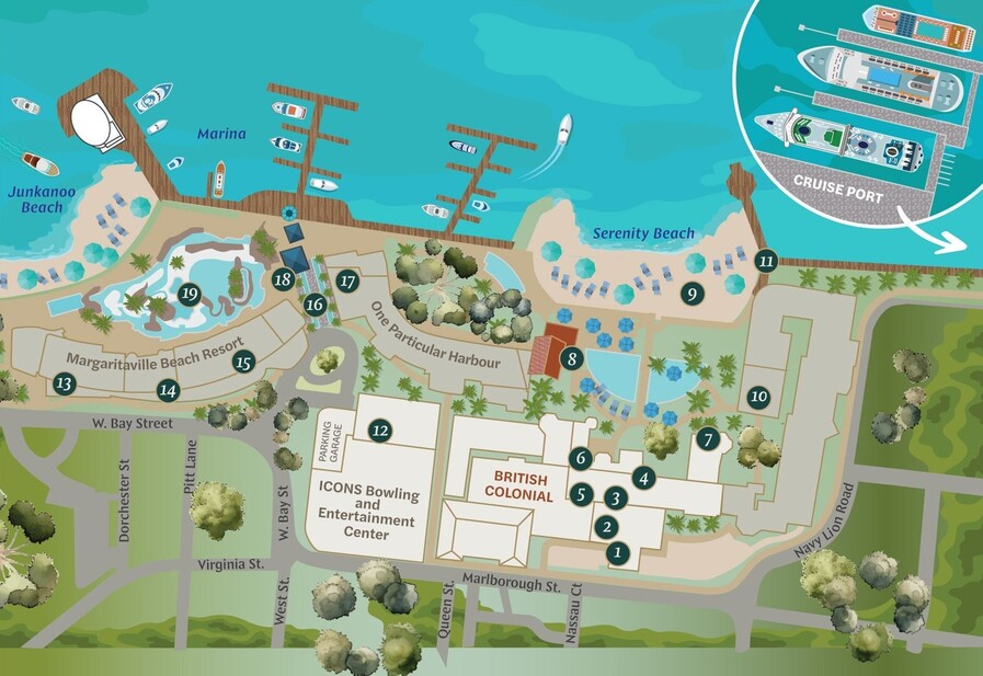 a map of a resort